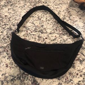 Beautiful black Lug crossbody bag.